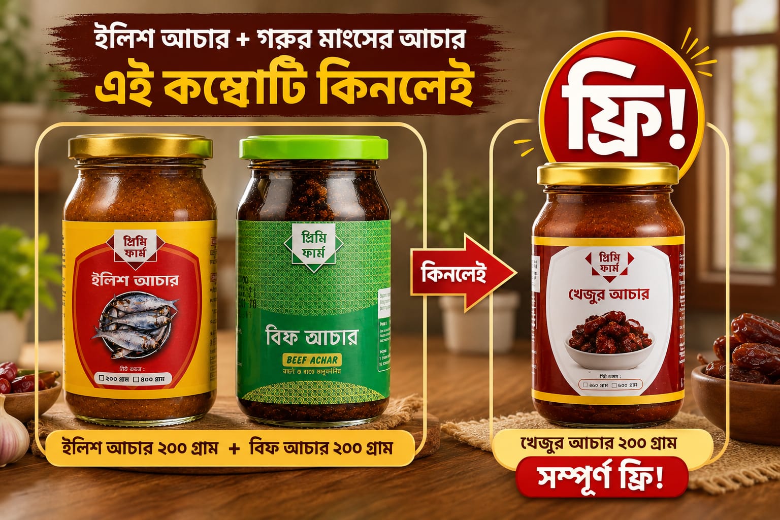 WhatsApp Image 2026-08-25 at 15.30.22 ইলিশ আচার + গরুর মাংসের আচার ২০০ গ্রাম কম্বো - Image 1